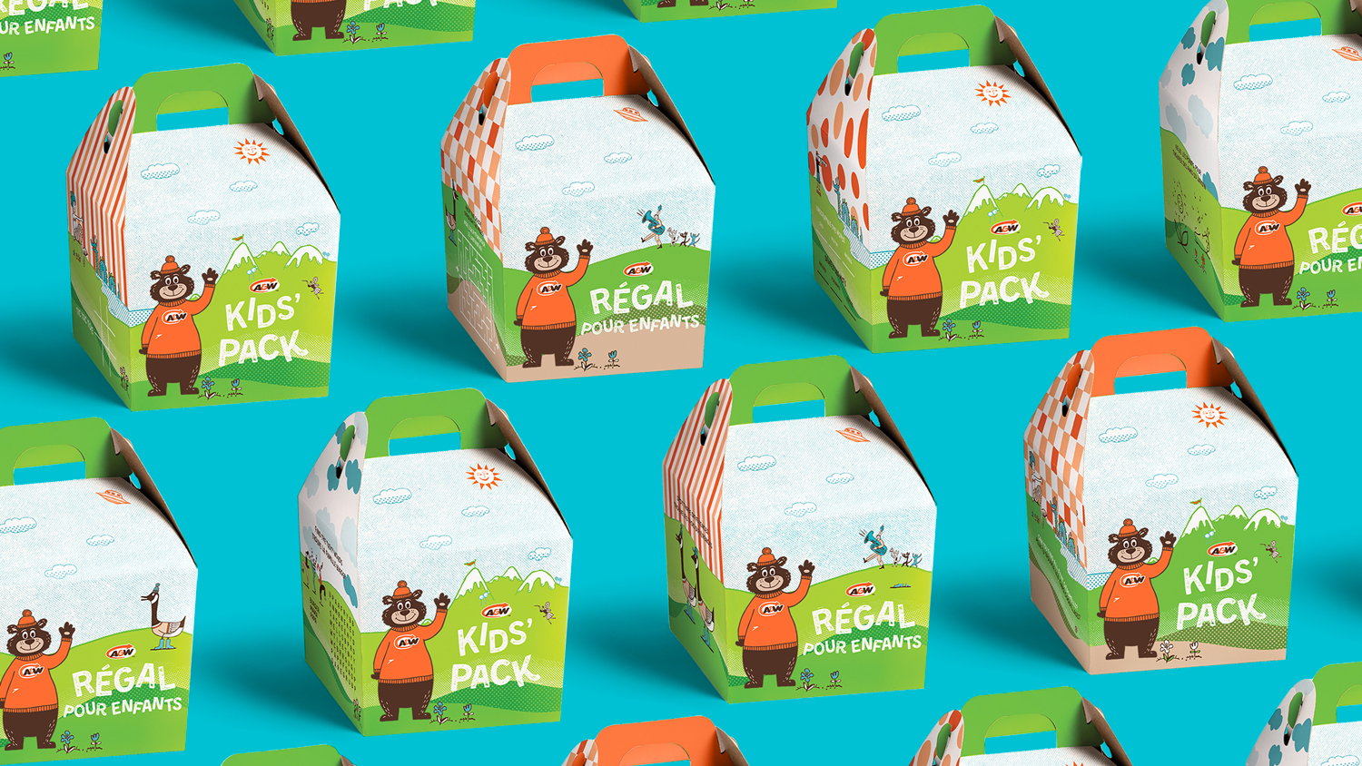 A&W Kids Pack Box Designs